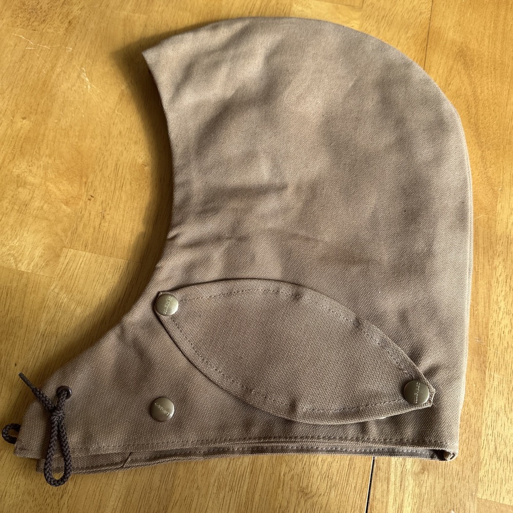 Carhartt Jacket Hood Tan 4 Snap Vintage 90s